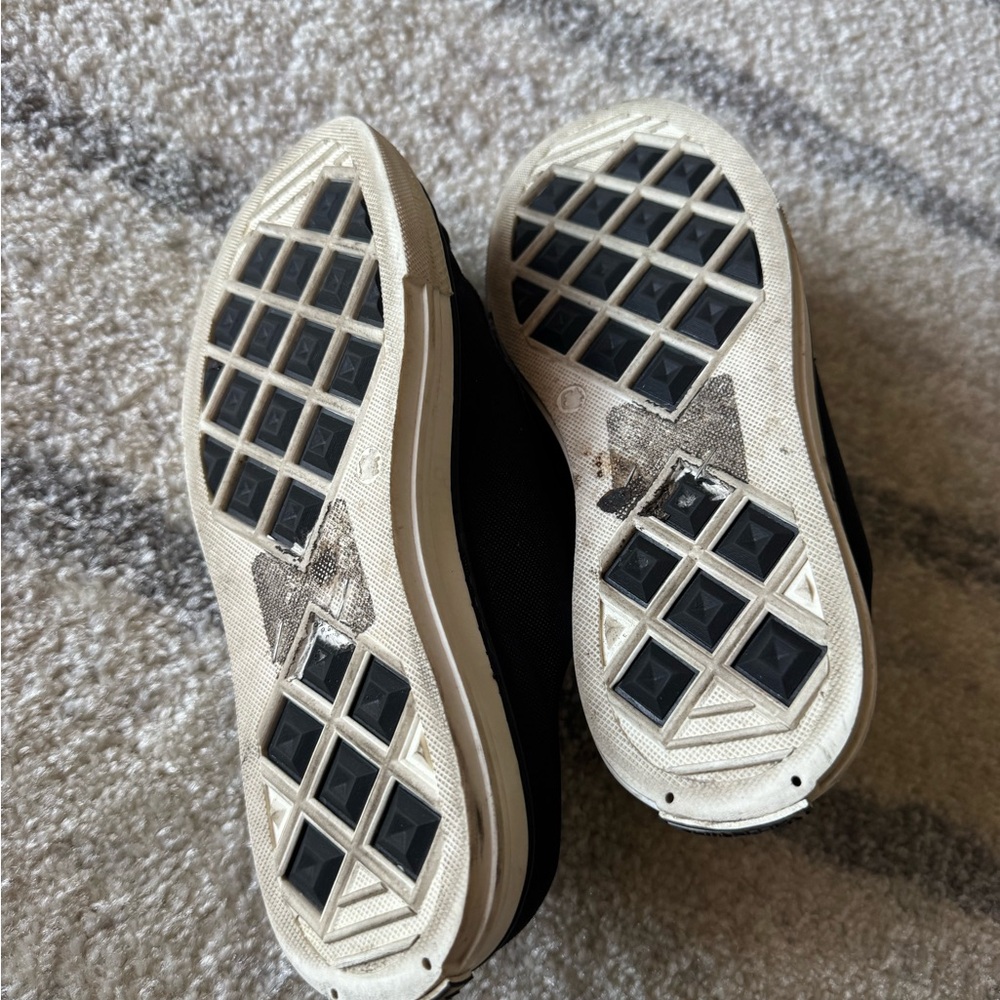 Valentino Black Leather Slip-On Shoes - Picture 11 of 13